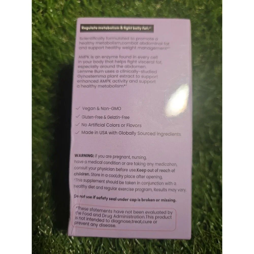 Lemme Burn - Metabolism & AMPK Activator Authentic In Box 100% Authentic  Box 🍒